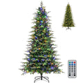 6/7.5/9 FT Pre-lit Artificial Christmas Tree with 260/380/560 Multicolor Lights, 714/1162/1770 Branch Tips, 11 Lighting Modes, Remote & Timer