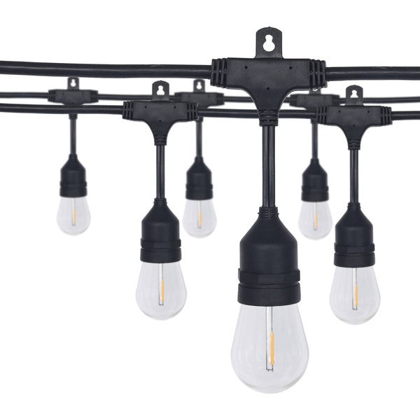 Honeywell 48 ft Outdoor String Lights, Commercial Grade Waterproof LED Patio 15