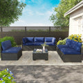 AECOJOY Outdoor Cushions for Patio Furniture 14PCS Outdoor Cushion Covers Replacement Washable with Zipper