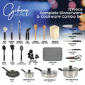 Gibson Home 71 - Piece Stainless Steel Silver Cookware Combo Set