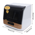 Autrinix Portable Dishwasher with 99.9% Sterilization, 3 Wash Modes & Water - Saving Function, Compact Design, Perfect for Apartments & Small Kitchens