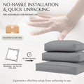 AECOJOY Outdoor Cushions for Patio Furniture 14PCS Outdoor Cushion Covers Replacement Washable with Zipper