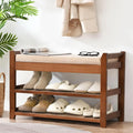 Shoe Rack for Front Door Entrance, 28 Entryway Bench with Coat Rack, Hall Tree Shoe Bench with Storage for Entry, Hallway, Bedroom, Living Room
