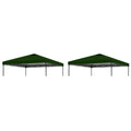 Home Decor 2pcs 10x10ft Replacement Cover Tier Gazebo Roof Sunshade Outdoor Cover Sunshade Patio Pavilion Protective Cover