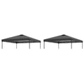 Home Decor 2pcs 10x10ft Replacement Cover Tier Gazebo Roof Sunshade Outdoor Cover Sunshade Patio Pavilion Protective Cover